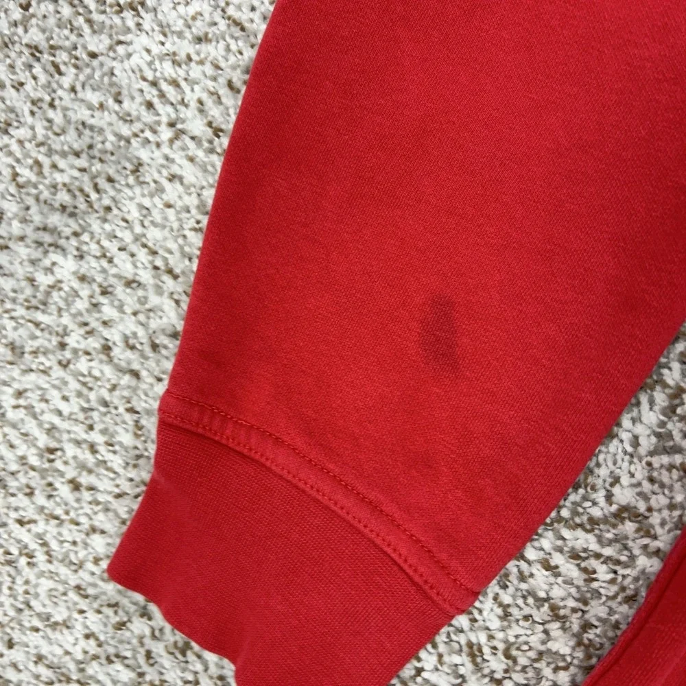 The North‎ Face Hoodie Mens Large Red Pullover Fleece Sweatshirt Logo Outdoor